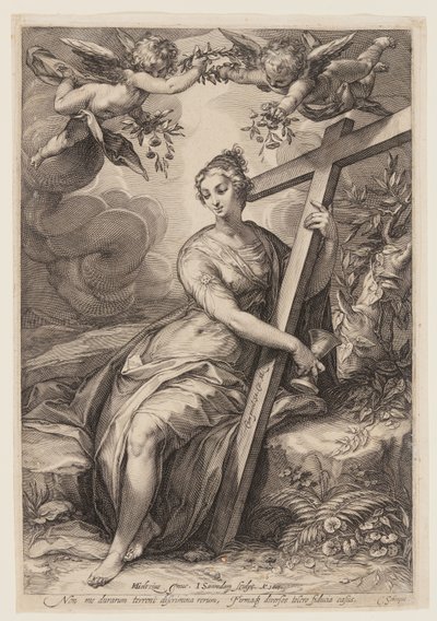 La foi, tirée des Trois vertus cardinales - Jan Saenredam