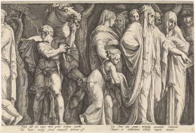 Frise avec la punition de Niobé (plaque 6) - Jan Saenredam