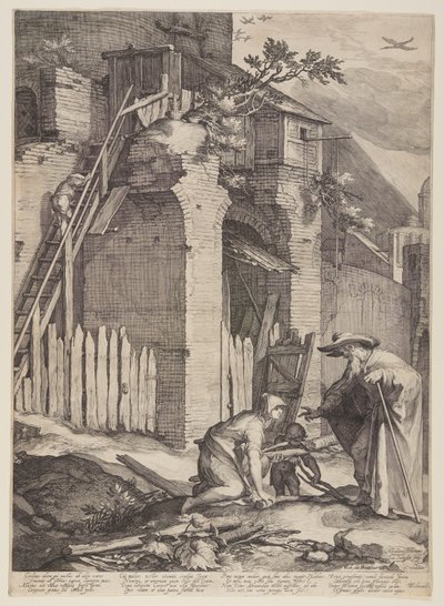 Le prophète Élie et la veuve Zarephath - Jan Saenredam