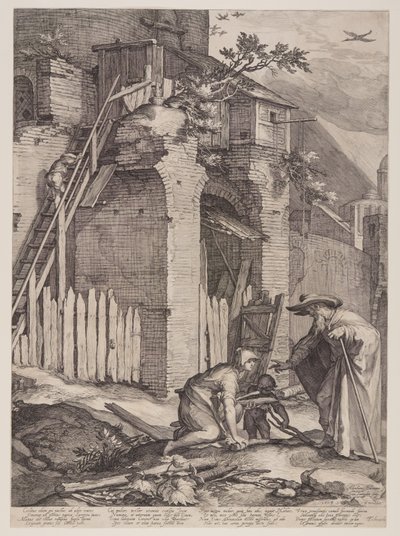 Le prophète Élie et la veuve de Zarephath - Jan Saenredam
