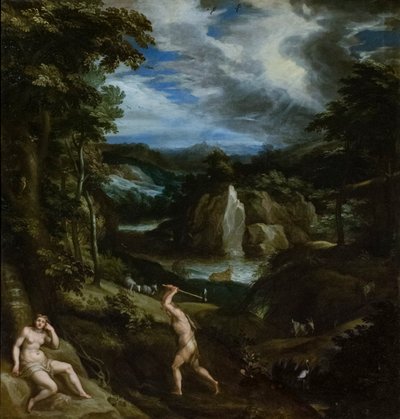 Adam et Ève après le péché, vers 1586-89 - Jan Soens