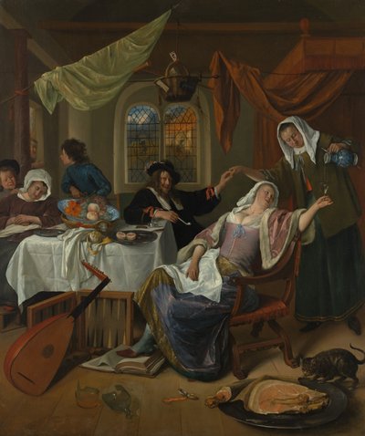 Le ménage dissolu, vers 1663-64 - Jan Havickszoon Steen