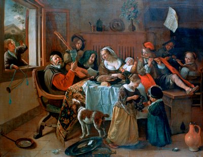La famille joyeuse, 1668 - Jan Havickszoon Steen