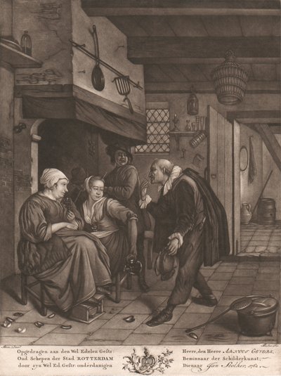 Scène de cuisine intérieure hollandaise - Jan Stolker