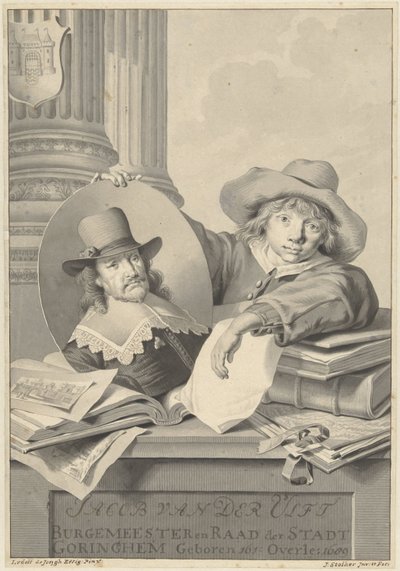 Portrait de Jacob van der Ulft, tenu par un garçon - Jan Stolker