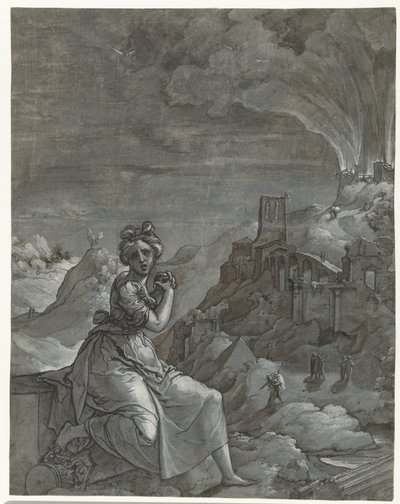 Cassandra pleure la destruction de Troie, 1550-55 - Jan Swart Van Groningen