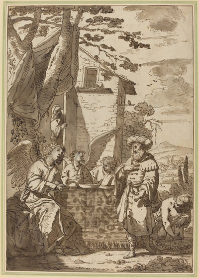 Abraham recevant les anges - Jan Tengnagel