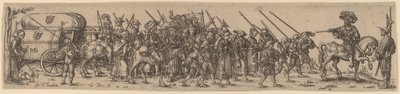 Le train de bagages avec le sergent-major - Jan Theodor de Bry after Barthel Beham
