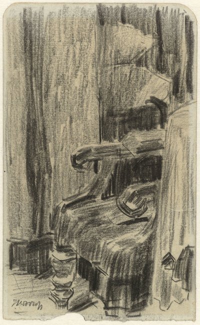 Fauteuil partiellement couvert par un rideau - Jan Toorop