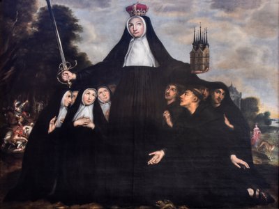 Jan Verhoeven (1642-1676) Sainte Begga, patronne des béguines et des mendiants Église du béguinage Malines 19-08-2023 - Jan Verhoeven