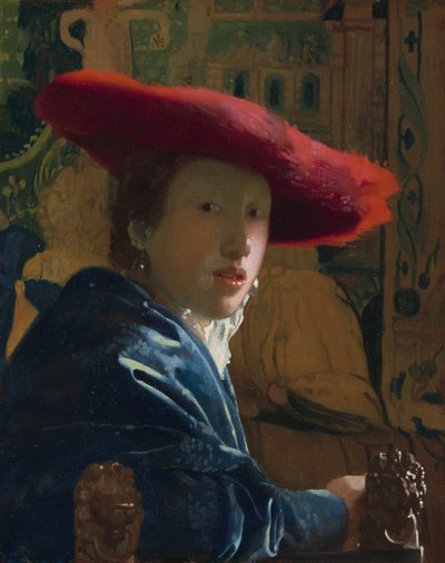 Fille au chapeau rouge - Johannes Vermeer