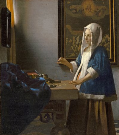 Femme tenant une balance - Jan Vermeer van Delft
