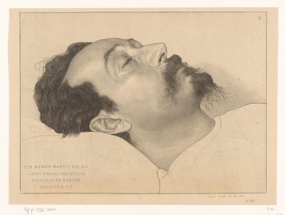 Ita mensis martii die XII anno domini MDCCCCIII Nicolaus de Roever quievit. R.I.P. - Jan Veth (signed by artist)