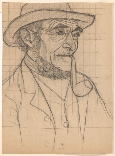Paysan avec une pipe, vers la droite - Jan Veth