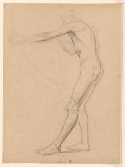 Homme nu debout, avec arc et flèche - Jan Veth