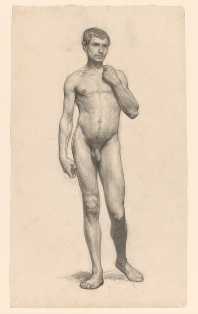 Homme nu debout, vu de face - Jan Veth