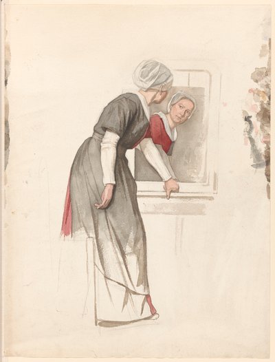 Femme debout devant un miroir - Jan Veth