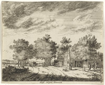 Paysage à mi-chemin d