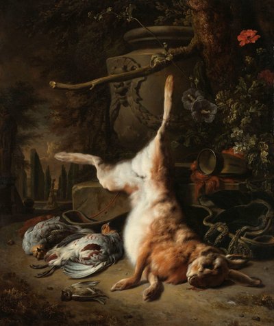 Nature morte avec un lièvre et autres trophées de chasse - Jan Baptist Weenix