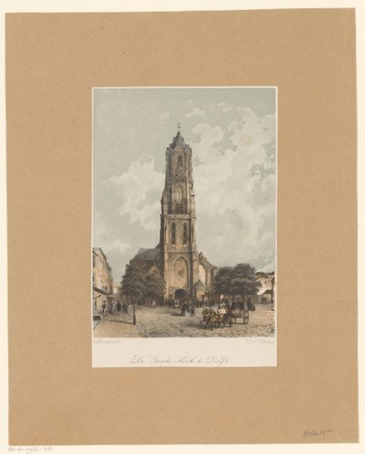 Vue de la Nouvelle Église à Delft - Jan Weissenbruch