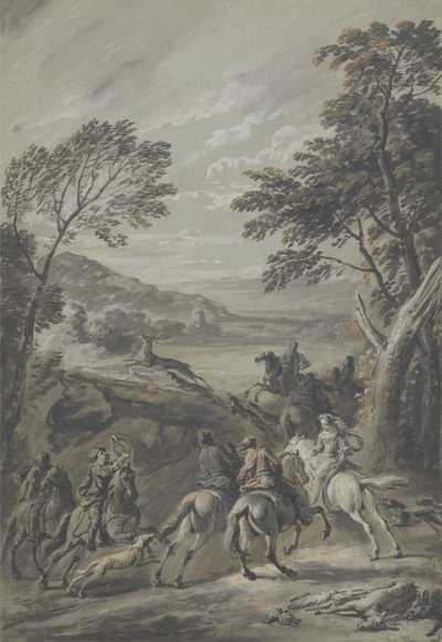Une chasse au cerf - Jan Wyck
