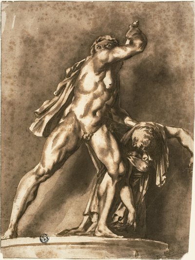Étude après Le Gaulois mourant tuant sa femme et se tuant lui-même - Jan de Bisschop