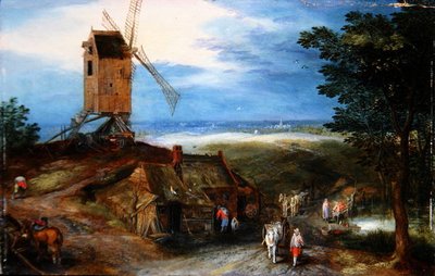 Paysage étendu avec voyageurs - Jan the Younger Brueghel