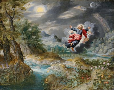 Dieu créant le soleil, la lune et les étoiles dans le firmament, vers 1650 - Jan Brueghel the Younger