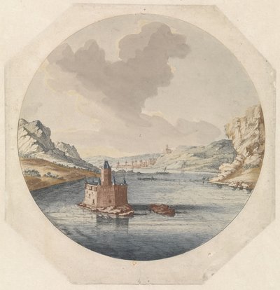 Vue du château Pfalzgrafenstein près de Kaub - Jan van Call (I)