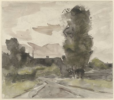 Paysage avec chemin - Jan van Essen
