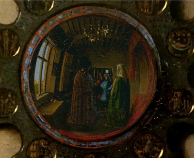 Détail du Portrait de Giovanni Arnolfini et de sa femme - Jan van Eyck