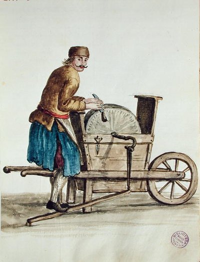 Aiguiseur de couteaux vénitien - Jan van Grevenbroeck