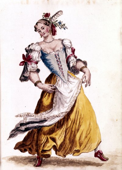 Danse vénitienne. Dessin à l