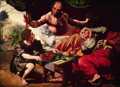 Isaac bénissant Jacob - Jan van Hemessen