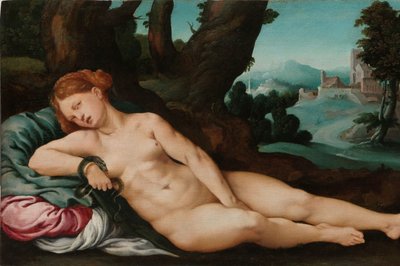 La mort de Cléopâtre - Jan van Scorel (attributed to)