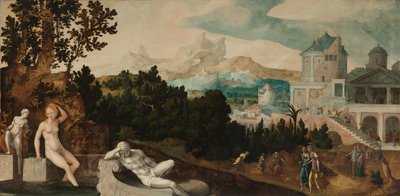 Paysage avec Bethsabée, vers 1540-45 - Jan van Scorel