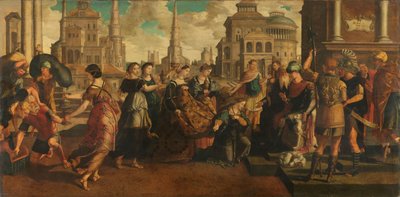 Salomon et la reine de Saba - Jan van Scorel