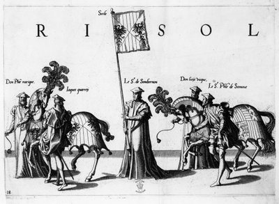 Armes de Sicile au cortège funèbre de l