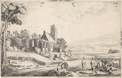 Paysage avec moisson - Jan van de Velde (II)
