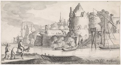 Ville sur une rivière (Playsante lantschappen ende vermakelycke gesichten) - Jan van de Velde (II)