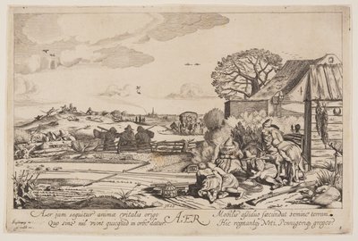 Air (avec vue sur Haarlem), tiré des Quatre éléments - Jan van de Velde II