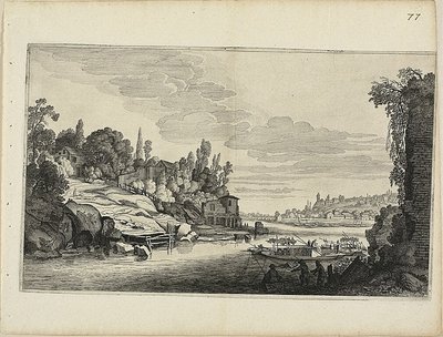 Paysage fluvial - Jan van de Velde II