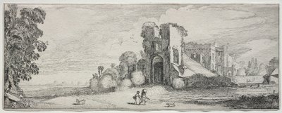 Quelques paysages agréables et ruines de monuments anciens : Château de Brederode - Jan van de Velde II