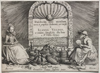 Les Douze Mois : Page de Titre - Jan van de Velde II