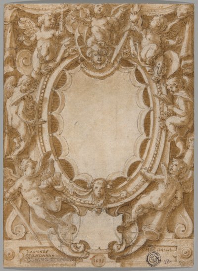 Conception pour le frontispice des Sept Vertus - Jan van der Straet