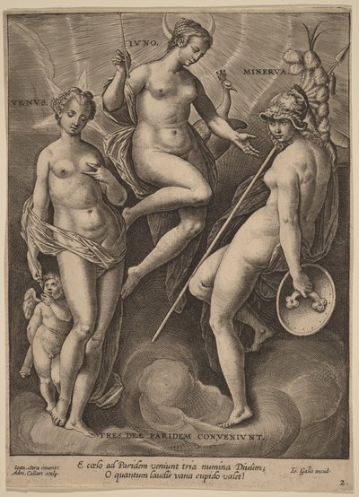 Vénus, Junon et Minerve - Jan van der Straet