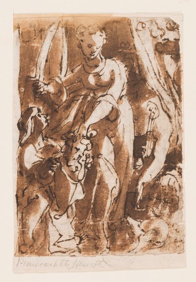 Recto : Judith avec la tête d