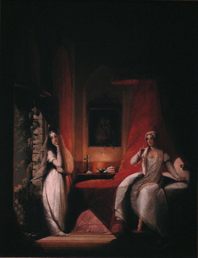 Une scène du roman de Laurence Sterne "A Sentimental Journey Through France and Italy" (Un voyage sentimental à travers la France et l