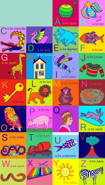 Alphabet pour enfants - Jane Tattersfield