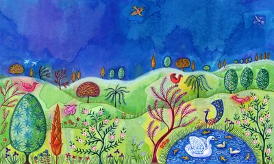 Paysage avec cygne - Jane Tattersfield